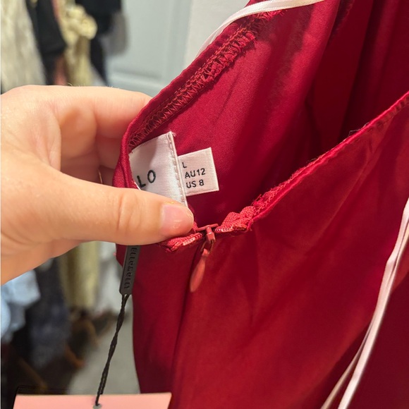 Hello Molly Red Strapless Gown for Weddings - Picture 6 of 7